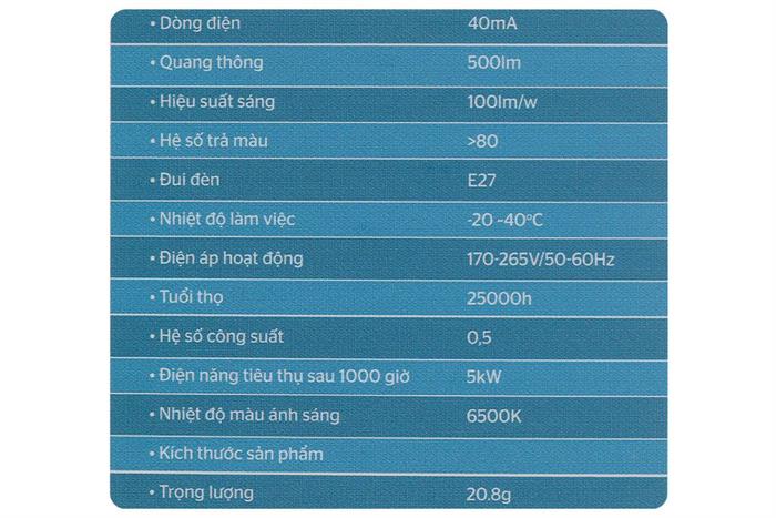 Bóng đèn Led Bulb tròn 5W Sunhouse Eco SHE-LNA01-5W-E Màu Trắng