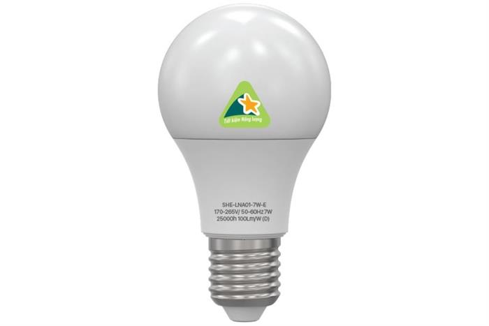 Bóng đèn Led Bulb tròn 7W Sunhouse Eco SHE-LNA01-7W-E Màu Trắng