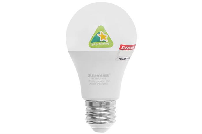 Bóng đèn Led Bulb tròn 9W Sunhouse Eco SHE-LNA01-9W-E Màu Trắng