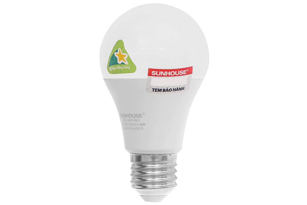 Bóng đèn Led Bulb tròn 9W Sunhouse Eco SHE-LNA01-9W-E Màu Trắng