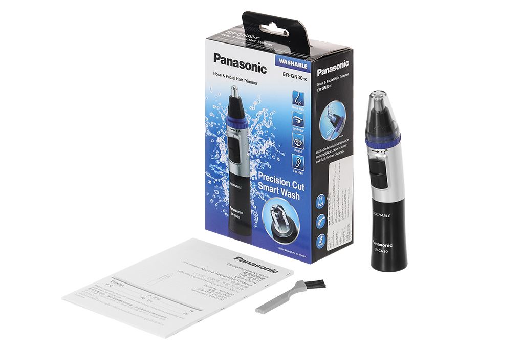 Máy tỉa lông mũi, lông tai, lông mày và râu Panasonic ER-GN30-K453 Màu Đen