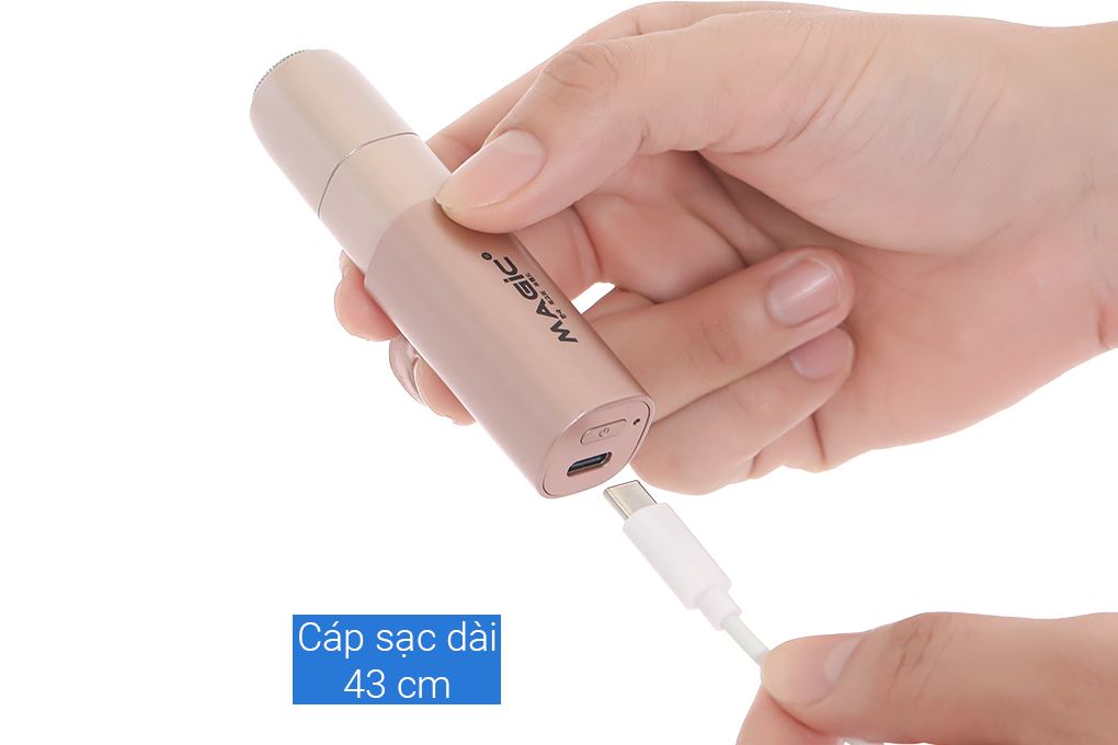 Máy tỉa lông mũi và lông mày Magic B-50 Màu Hồng Gold