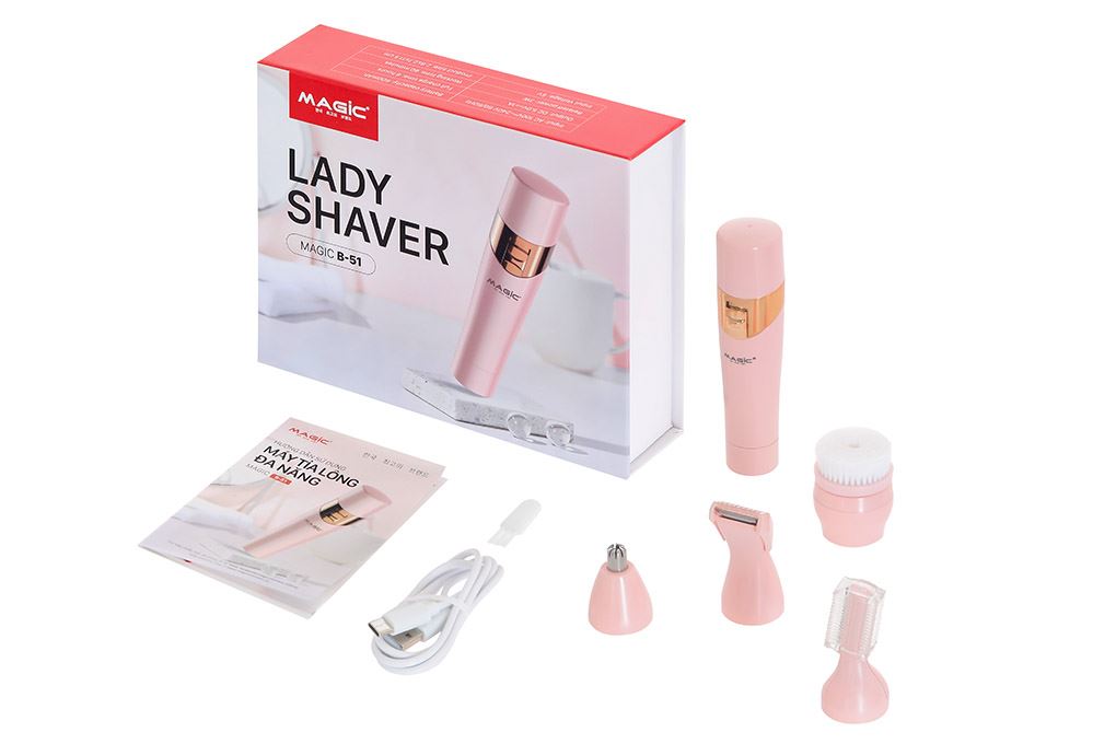 Máy tỉa lông mũi, lông mai, lông mày, râu và tóc mai Magic B-51 - 23