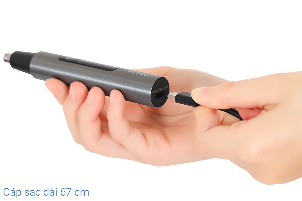 Máy tỉa lông mũi và lông tai Flyco FS5616 Màu Đen