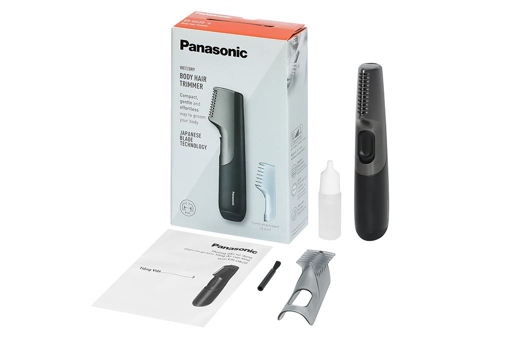 Tông đơ cạo lông pin AA Panasonic ER-GK20-K401 Màu Đen
