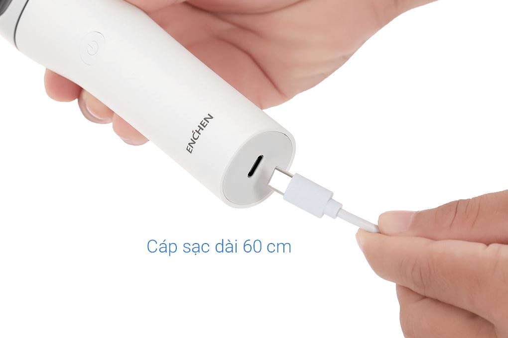 Tông đơ cắt tóc pin sạc Enchen BOOST2 Màu Trắng