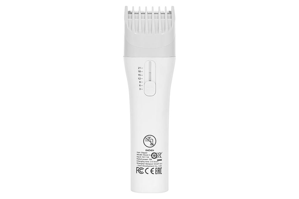 Tông đơ cắt tóc pin sạc Enchen BOOST2 Màu Trắng