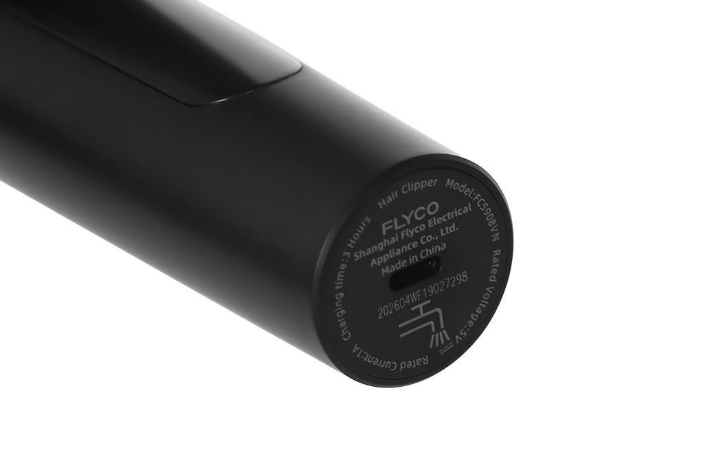 Tông đơ cắt tóc pin sạc Flyco FC5908VN Màu Đen