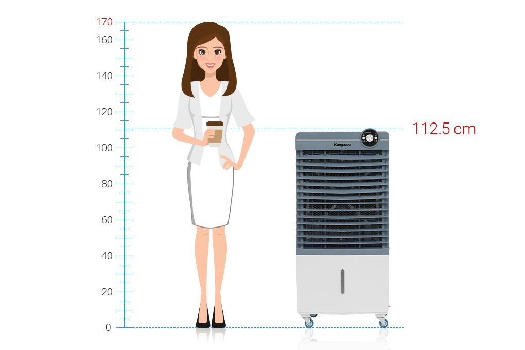 Quạt điều hòa Kangaroo KG50F103 130W Màu Trắng