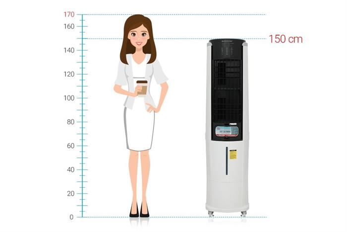 Quạt điều hòa Sunhouse SHD7737 220W Màu Trắng ngà/Xanh lam