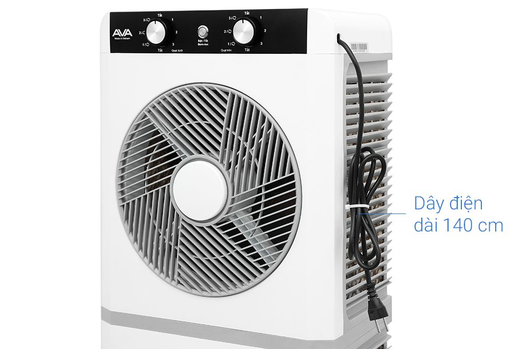 Quạt điều hòa AVA RPD-60T 130W Màu Trắng - Xám
