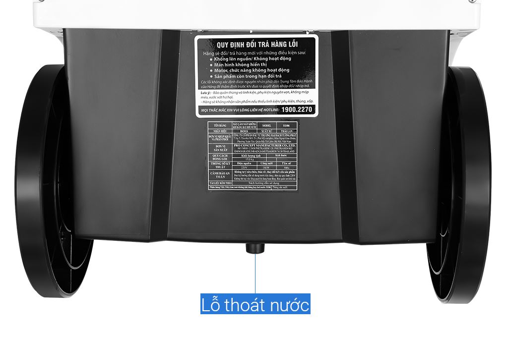 Quạt điều hòa Boss S106 160W Màu Trắng - Đen