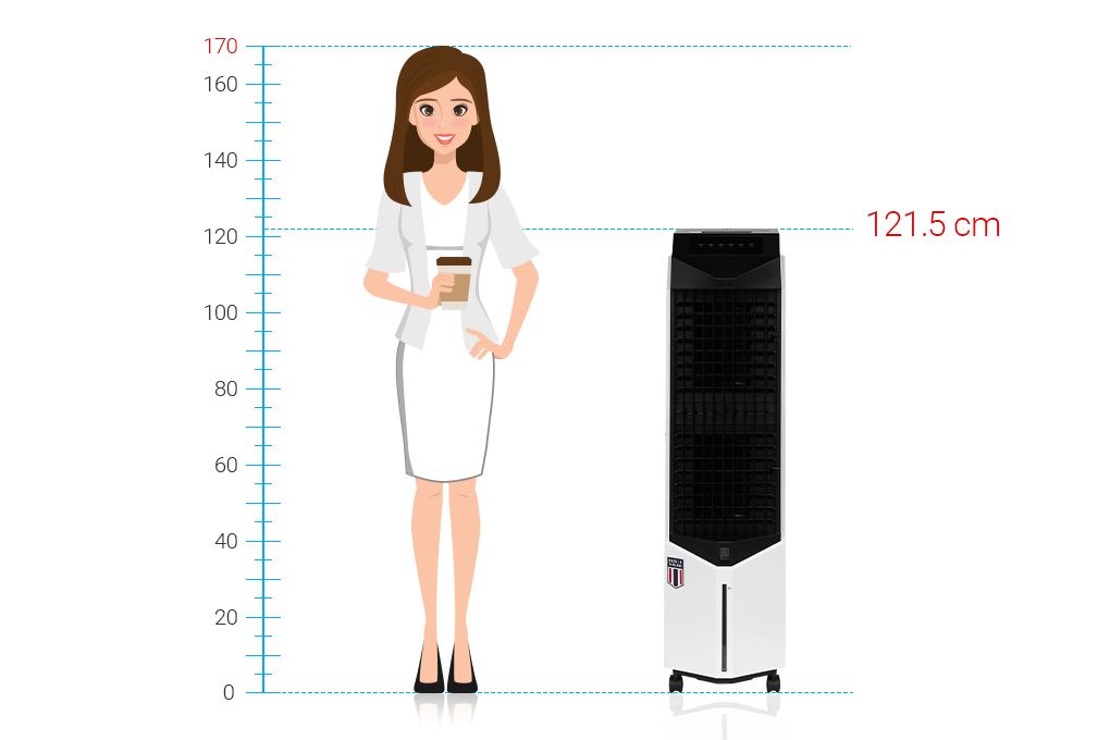 Quạt điều hòa Boss S106 160W Màu Trắng - Đen
