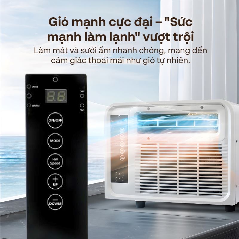 Quạt điều hoà mini FUJIHOME PAC03 280W Màu Trắng