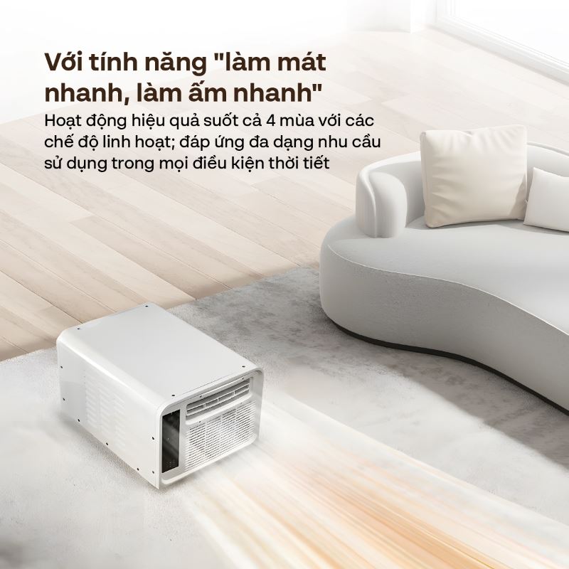 Quạt điều hoà mini FUJIHOME PAC03 280W Màu Trắng