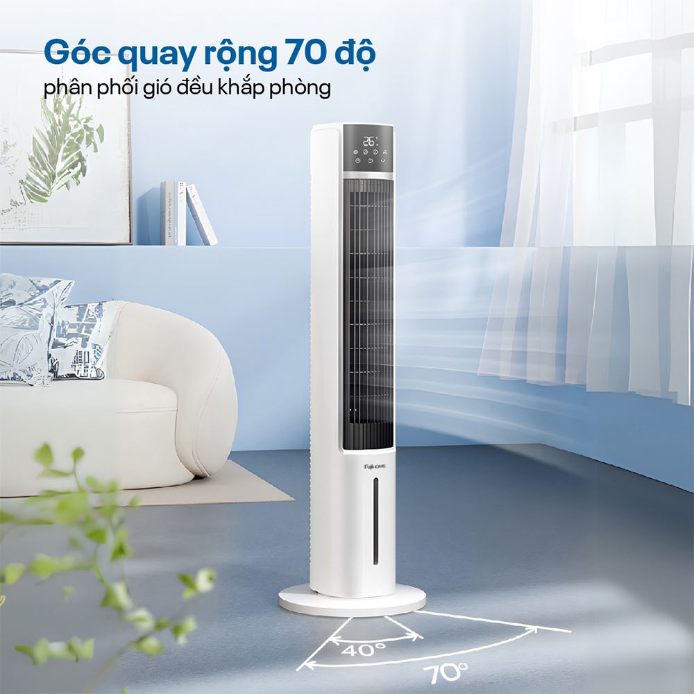 Quạt điều hoà FUJIHOME AC-DT5E 65W Màu Trắng