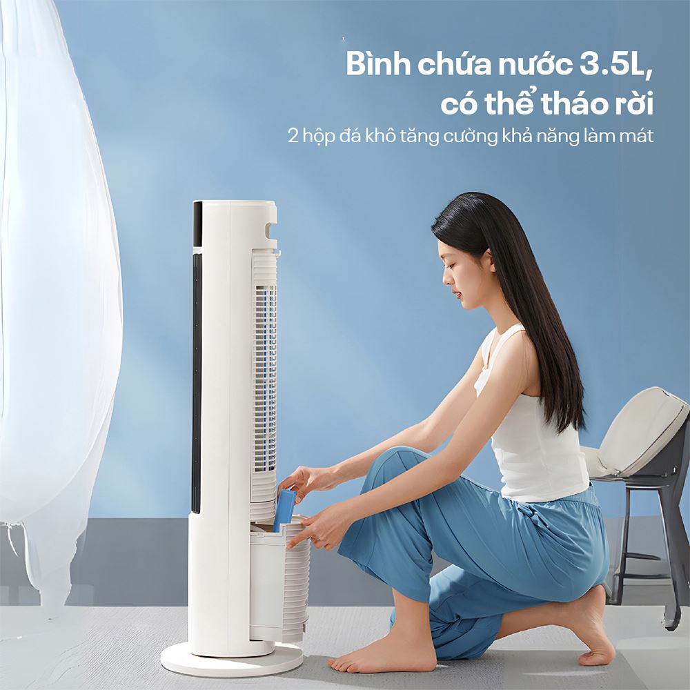 Quạt điều hoà FUJIHOME AC-DT5E 65W Màu Trắng