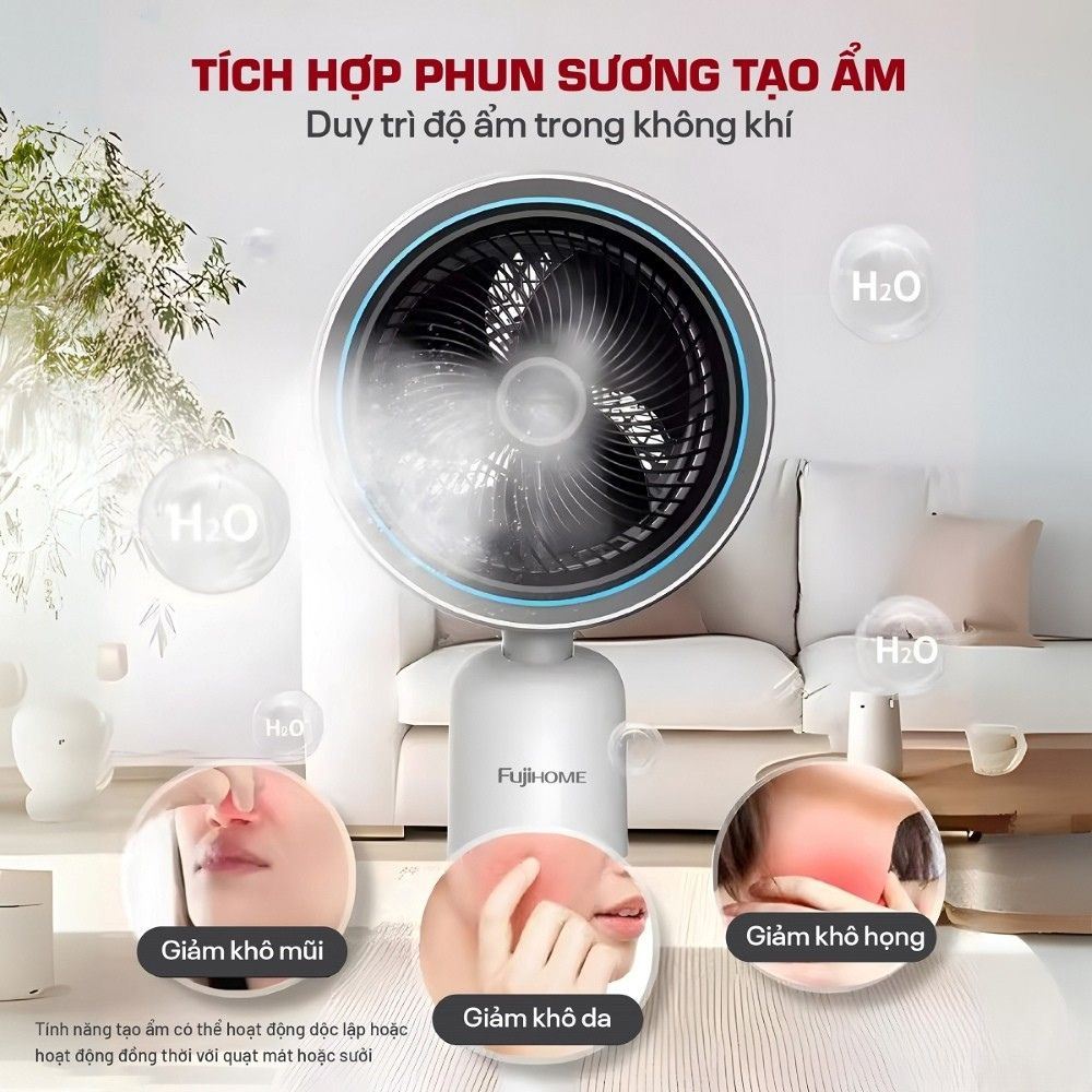 Quạt điều hoà FUJIHOME AC707 60W Màu Trắng