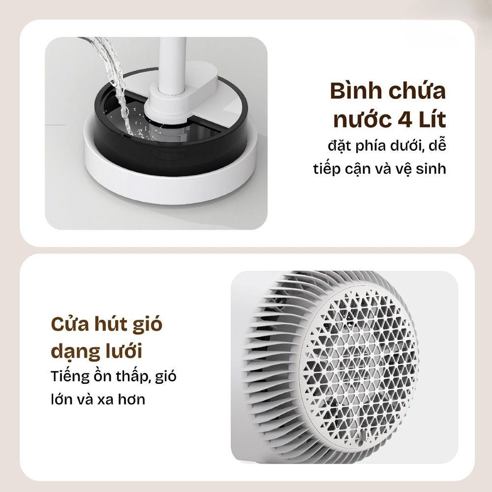 Quạt điều hoà FUJIHOME AC707 60W Màu Trắng
