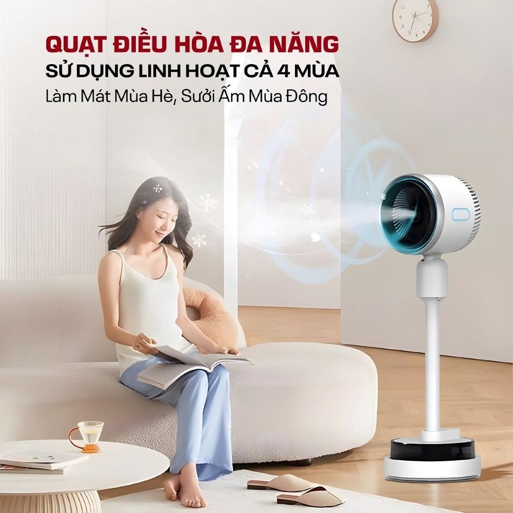 Quạt điều hoà FUJIHOME AC707 60W Màu Trắng
