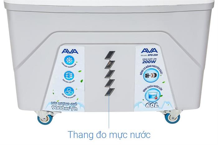 Quạt điều hòa AVA RPD-200 200W Màu Đen - Xám