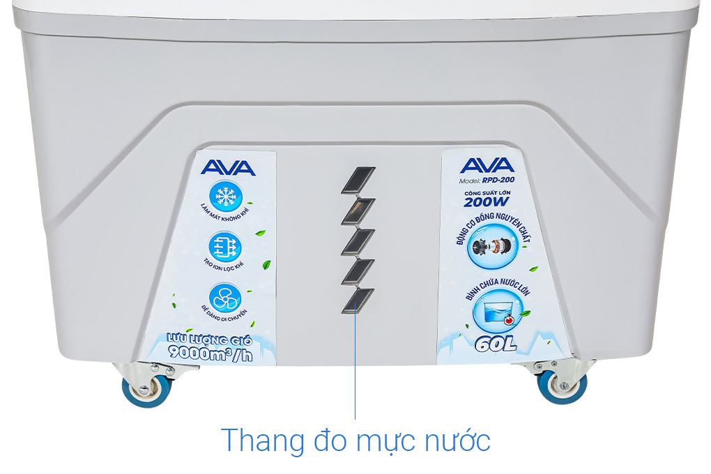 Quạt điều hòa AVA RPD-200 200W Trắng - Xám Màu Trắng - Xám