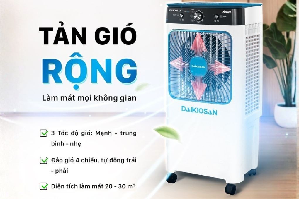 Chế độ gió - Quạt điều hòa Daikiosan DM110 81W Chế độ gió - Quạt điều hòa Daikiosan DM110 81W