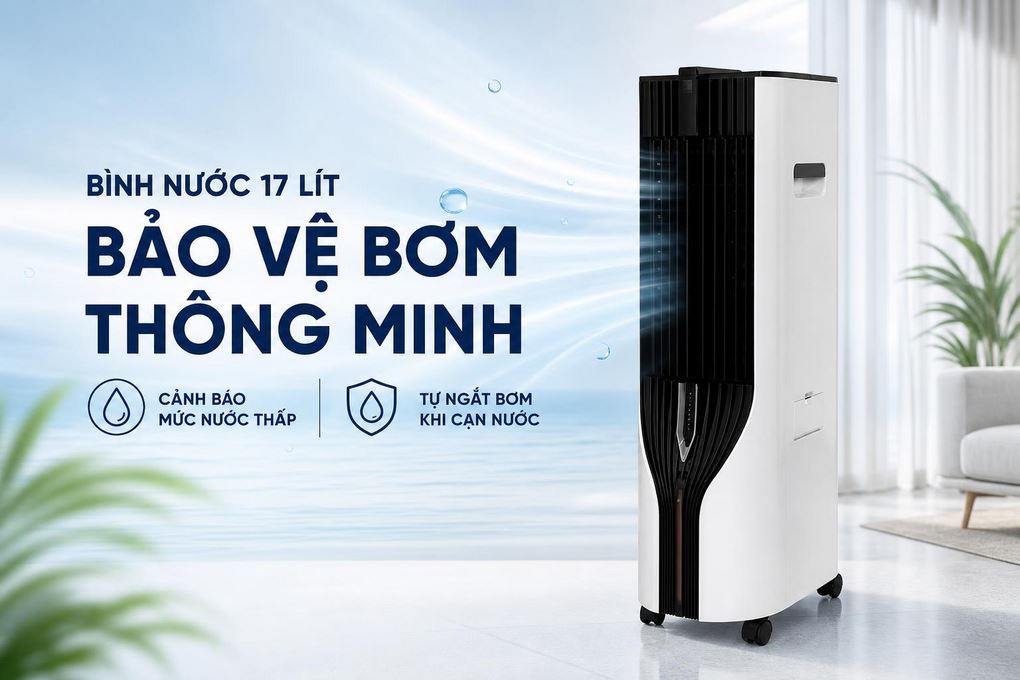 Quạt điều hòa Boss S105 120W Màu Đen/Trắng