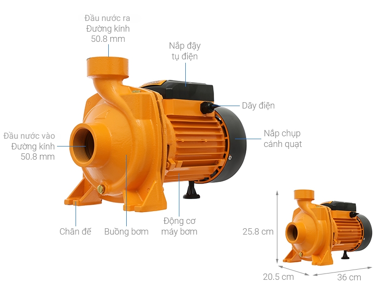 Máy bơm nước ly tâm Ingco MHF15001 1500W