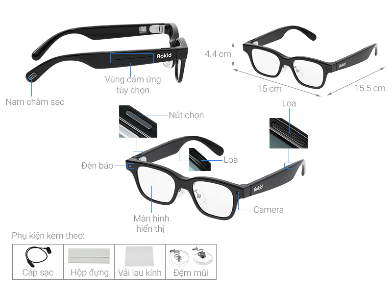 Mắt kính thông minh Rokid Glasses RV101