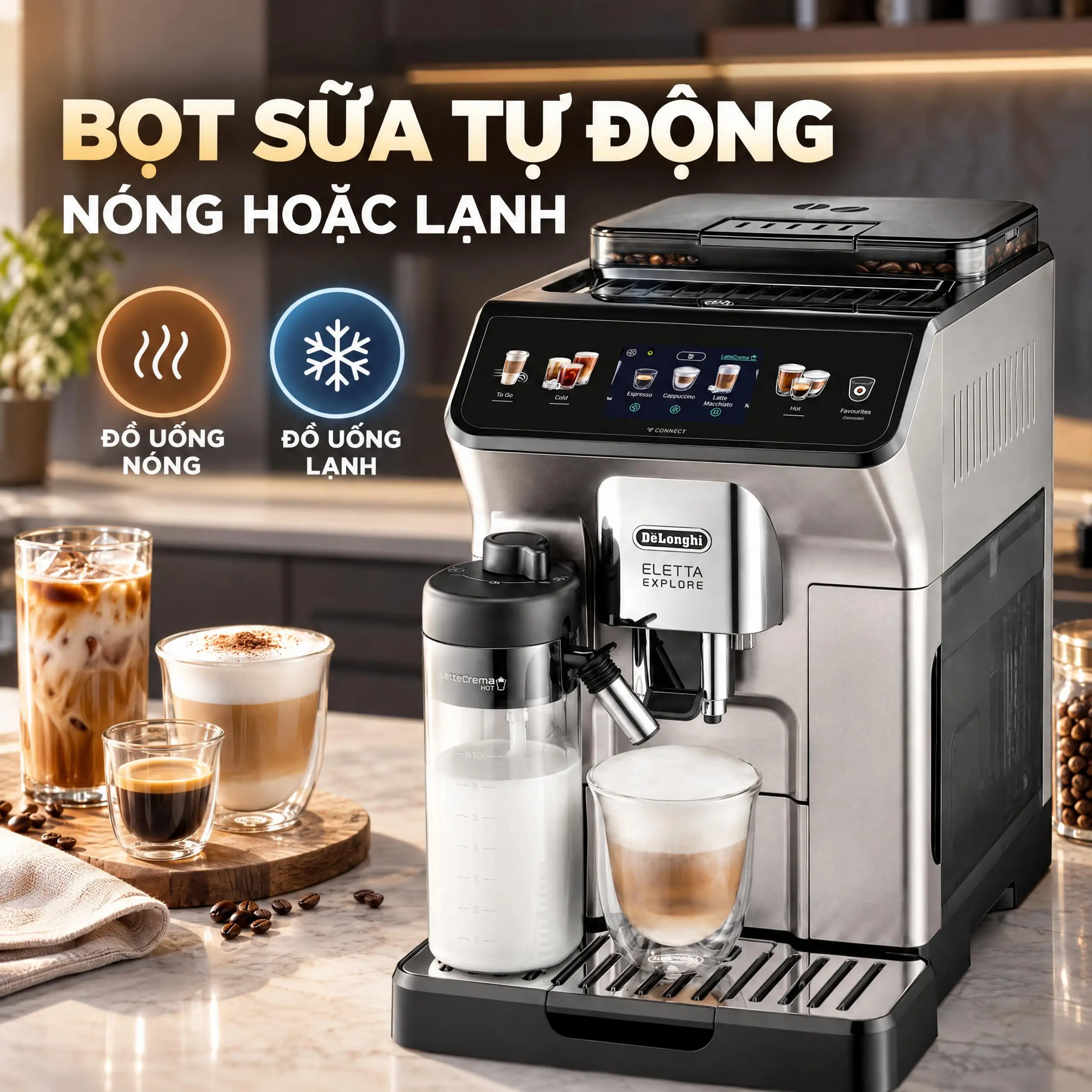 Máy pha cà phê Delonghi ECAM450.65.S EX: S11 Màu Bạc