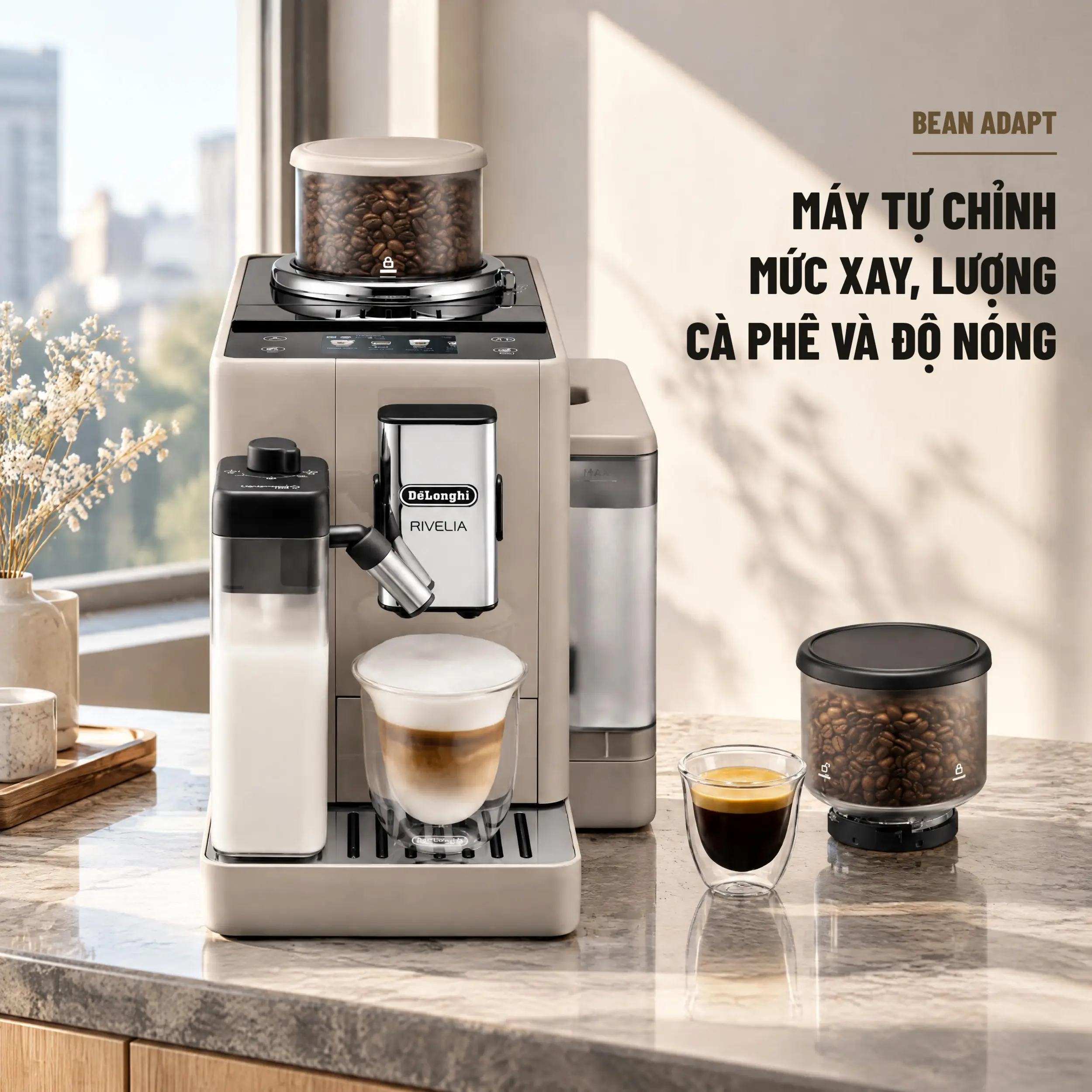 Máy pha cà phê Delonghi EXAM440.55.BG Màu Màu be
