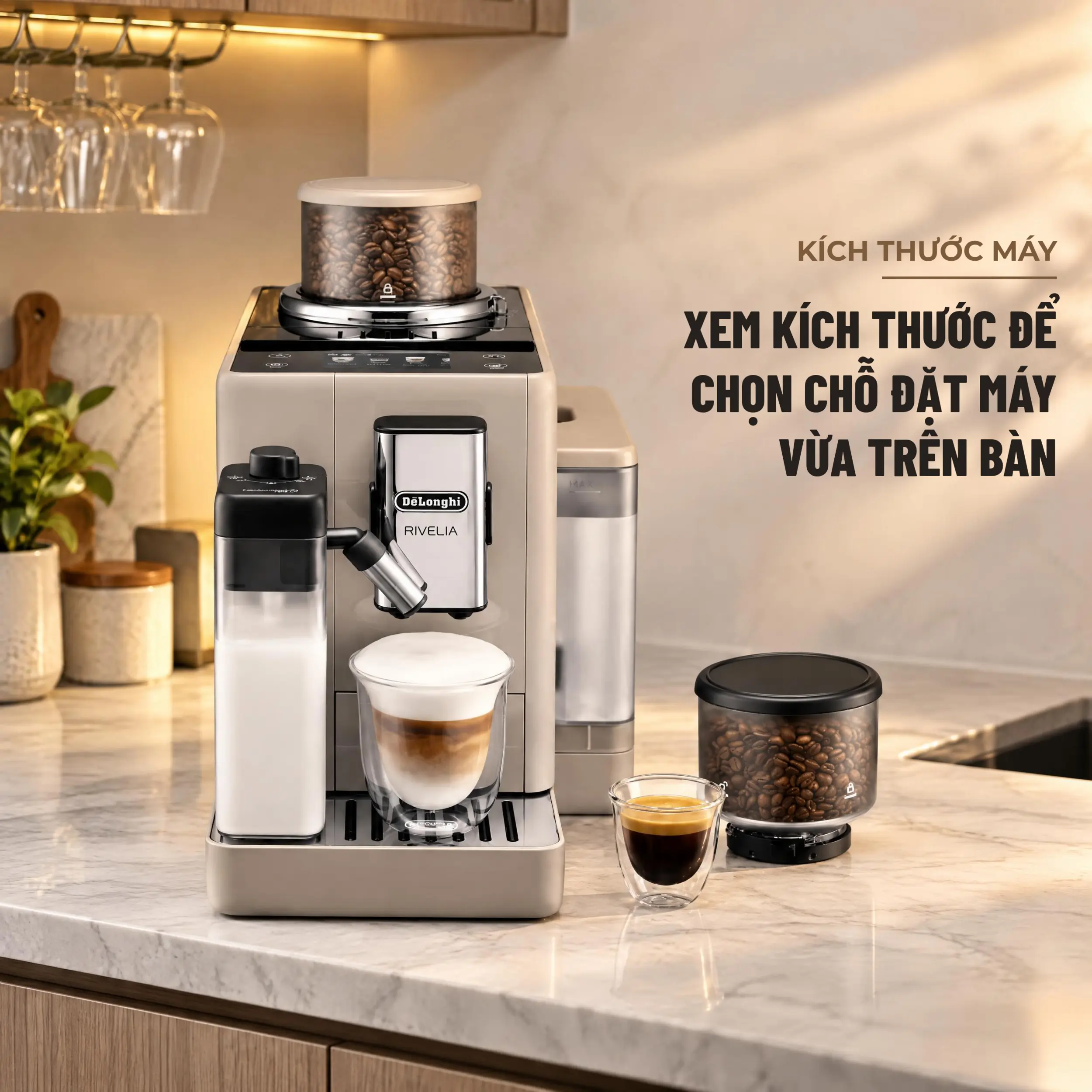 Máy pha cà phê Delonghi EXAM440.55.BG Màu Màu be