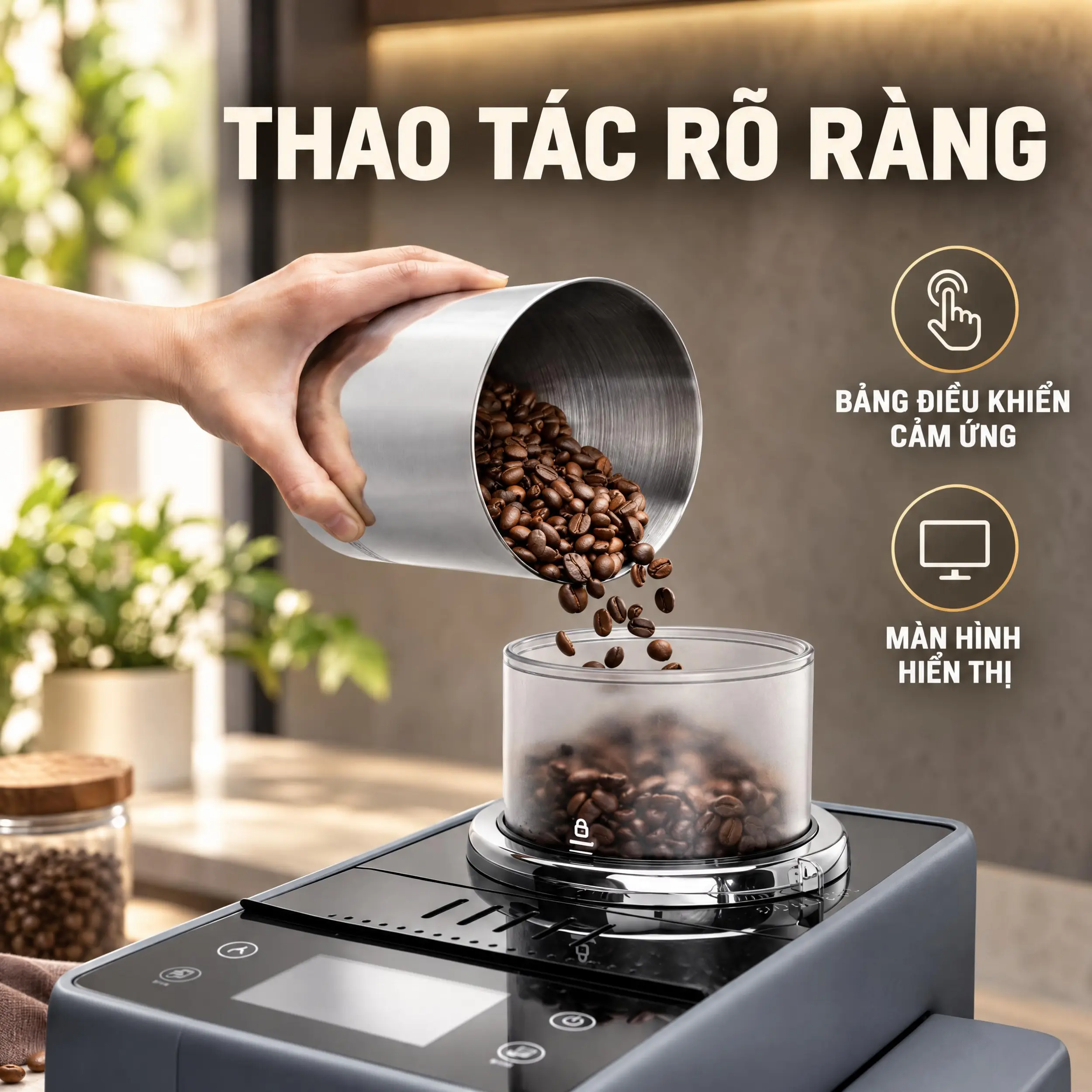Máy pha cà phê Delonghi EXAM440.55.G Màu Xanh