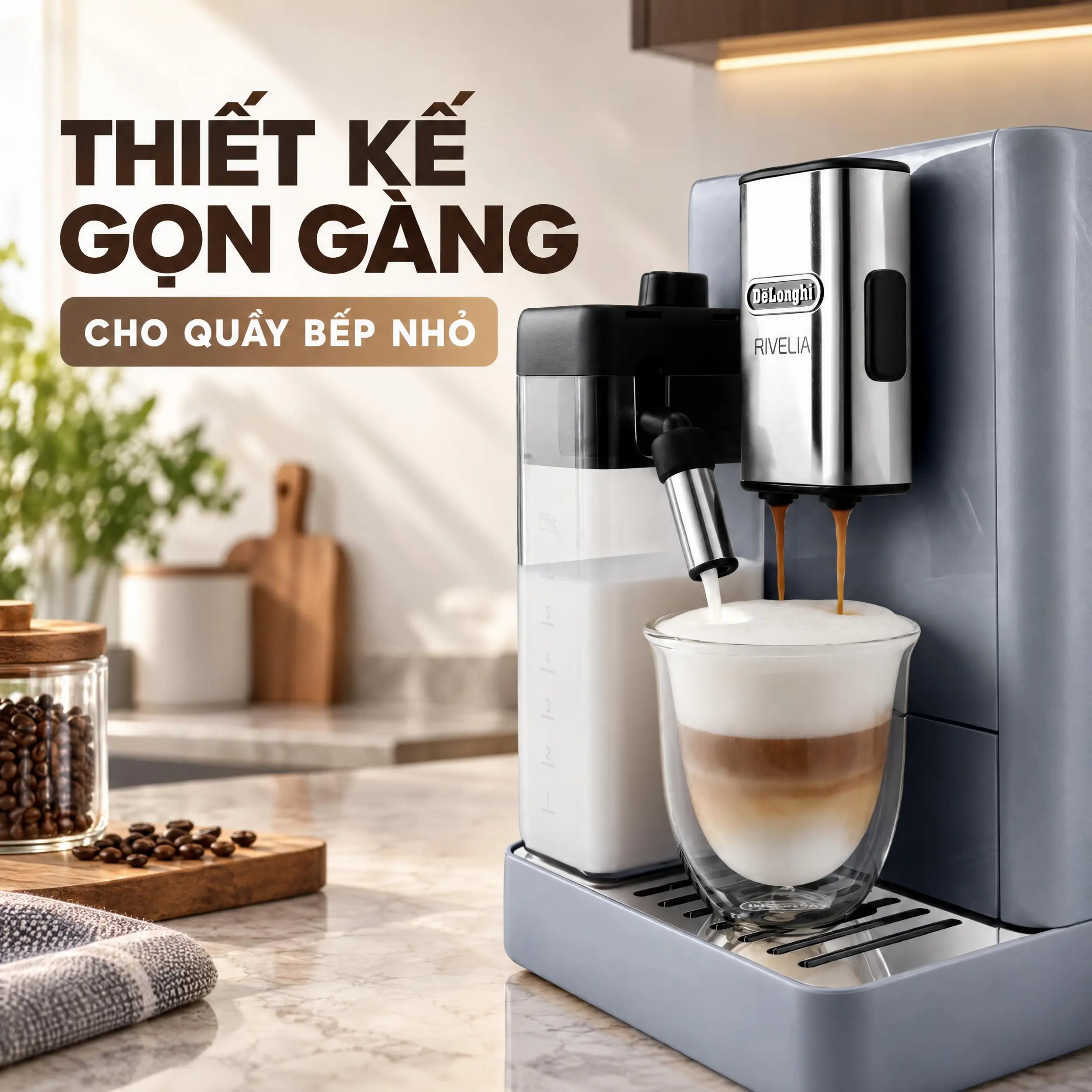 Máy pha cà phê Delonghi EXAM440.55.G Màu Xanh