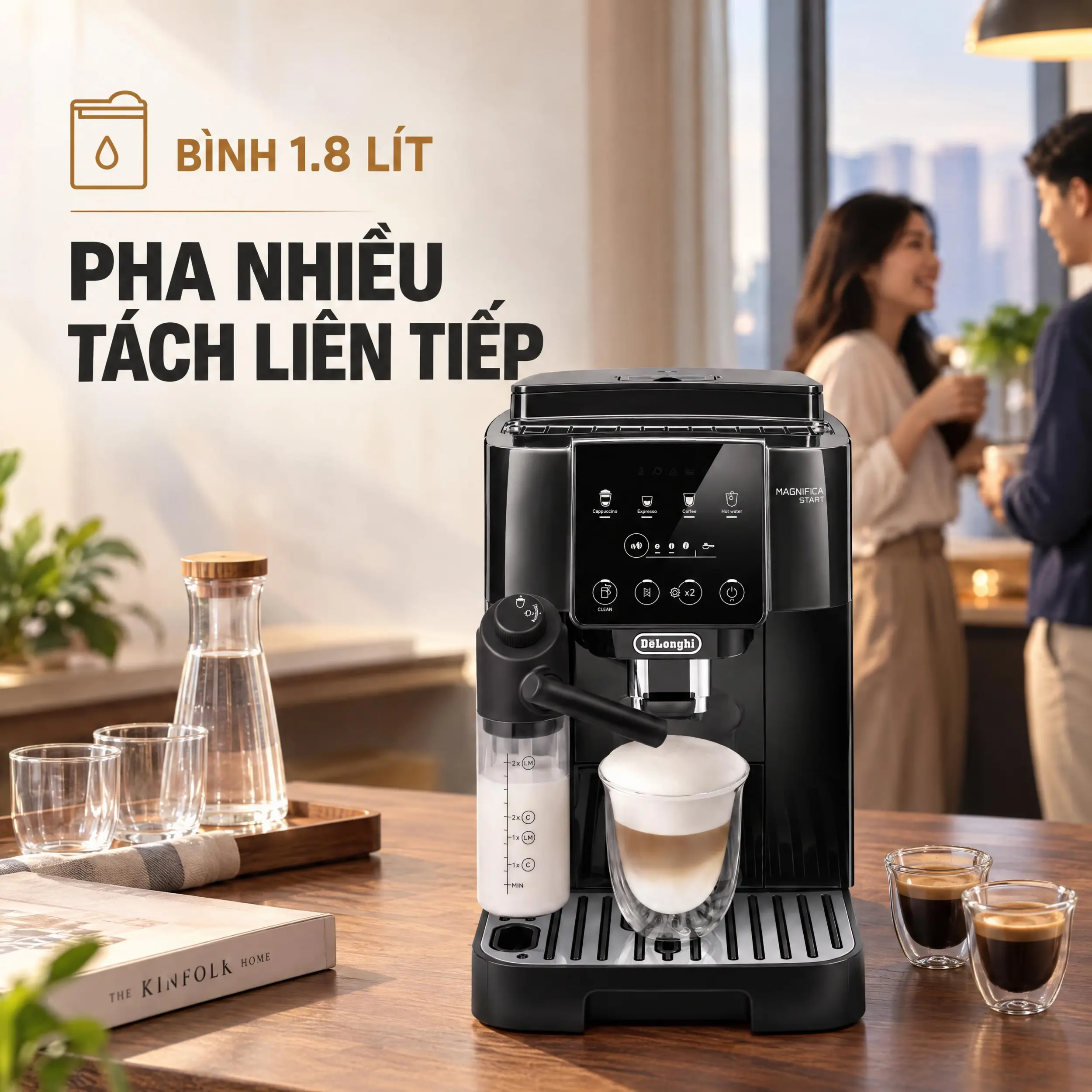 Máy pha cà phê Delonghi ECAM220.60.B EX:1 Màu Đen