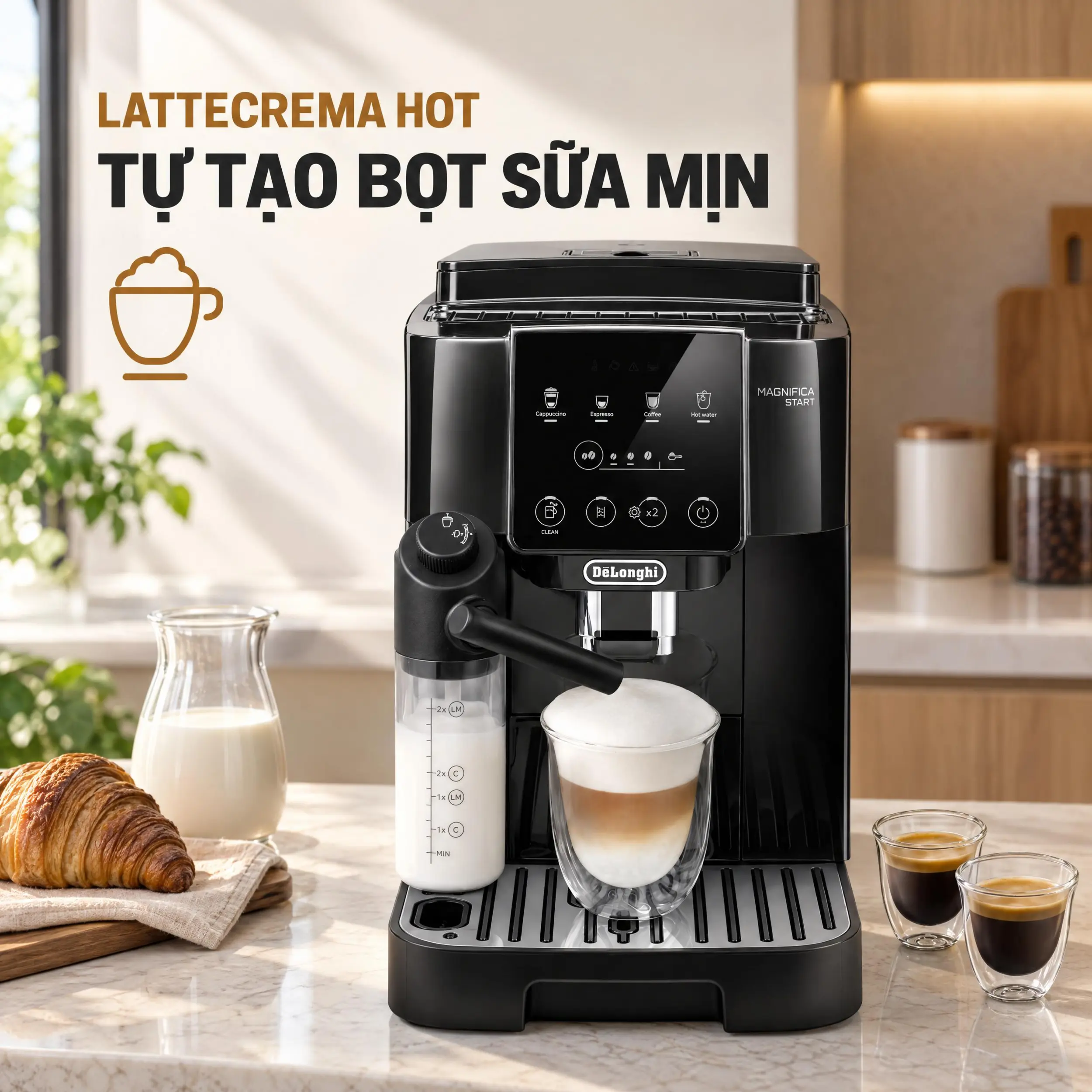 Máy pha cà phê Delonghi ECAM220.60.B EX:1 Màu Đen