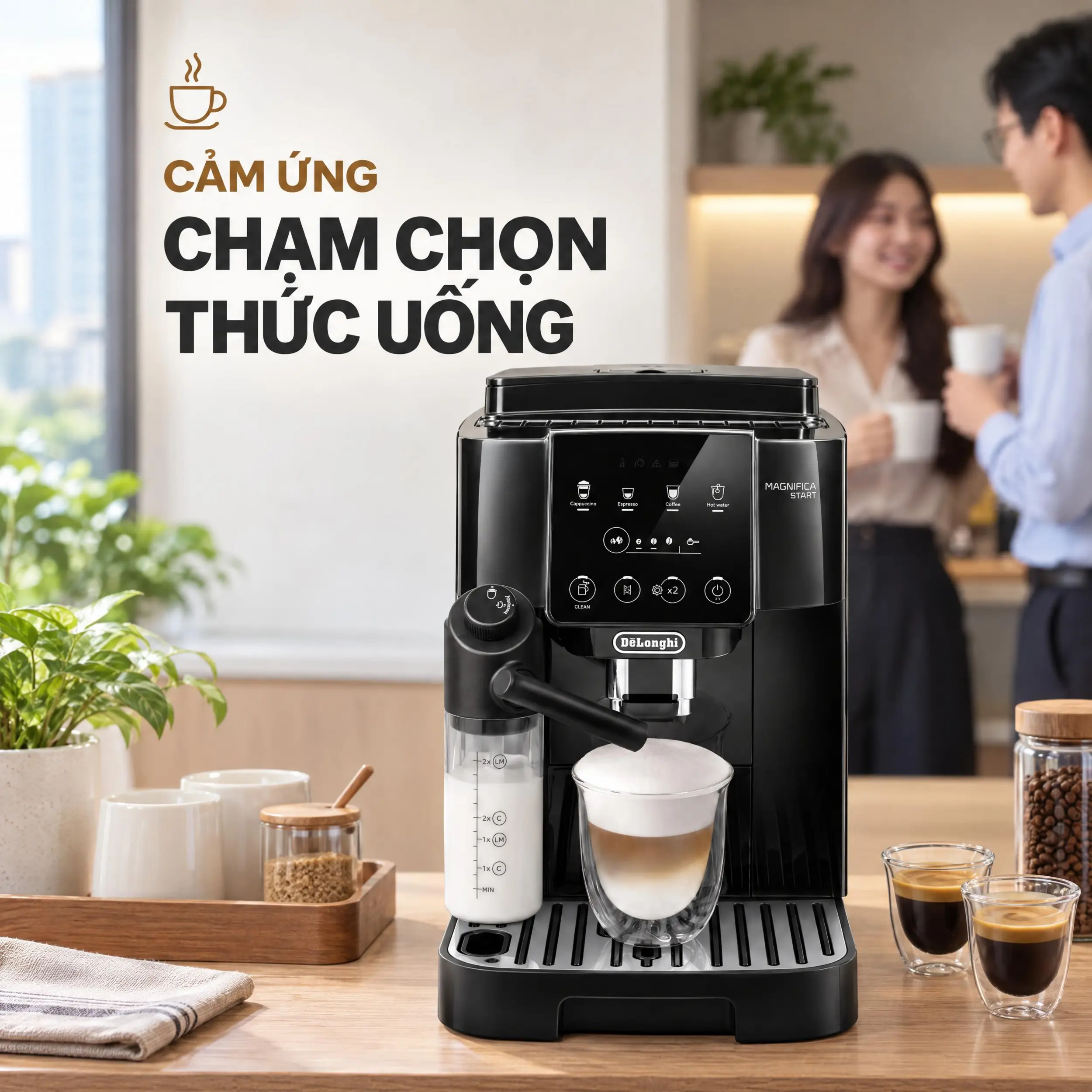 Máy pha cà phê Delonghi ECAM220.60.B EX:1 Màu Đen