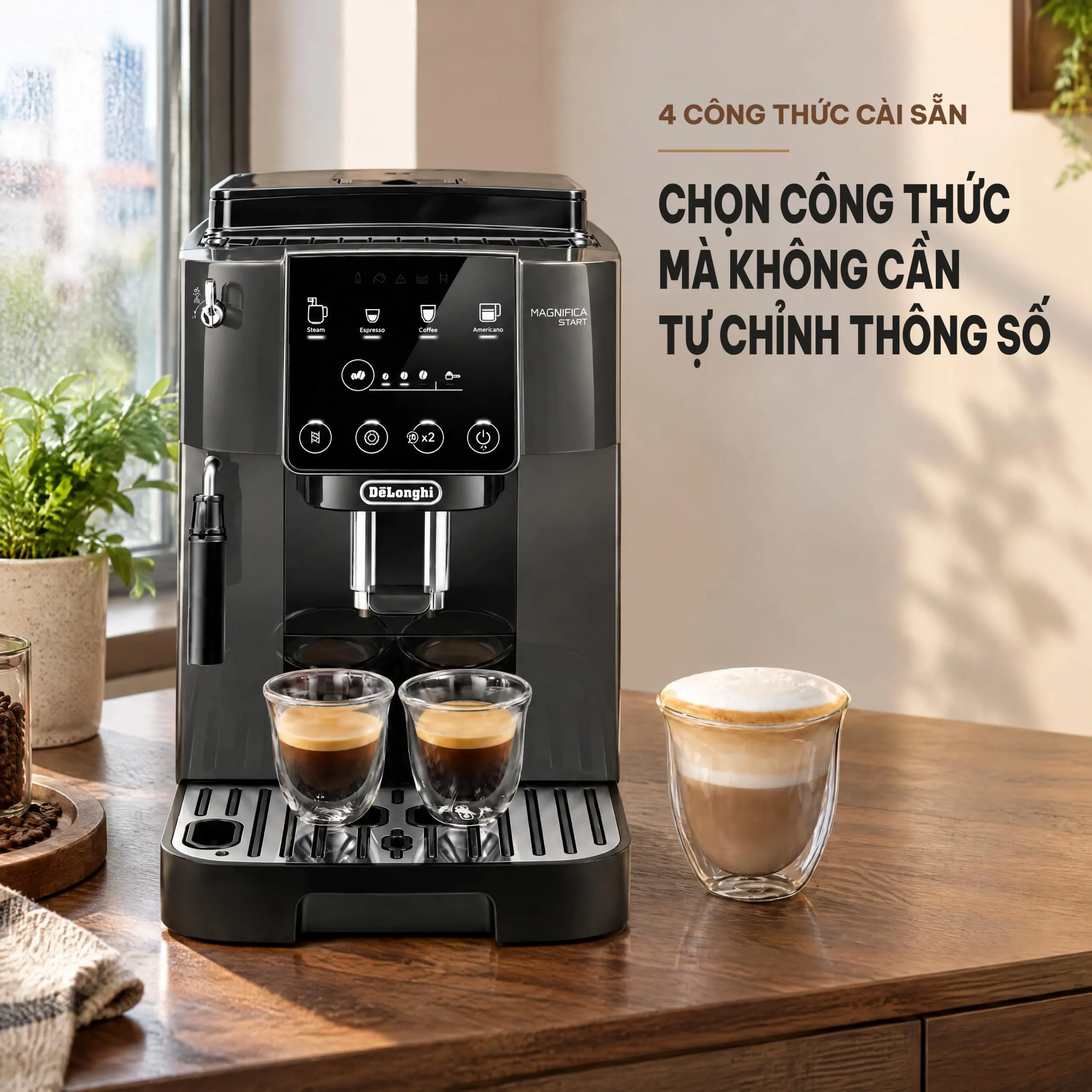 Máy pha cà phê Delonghi ECAM220.22.GB Màu Đen - Xám