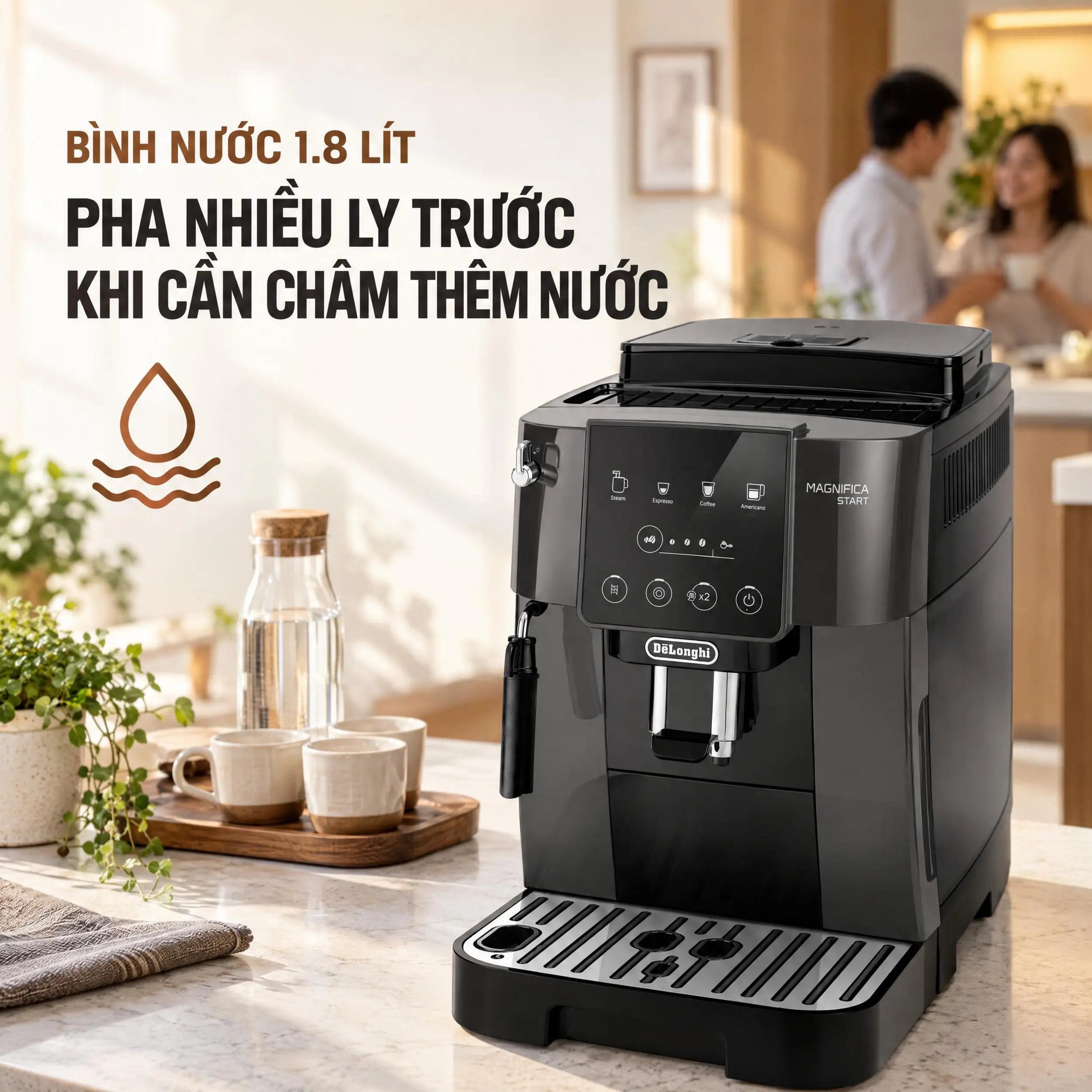 Máy pha cà phê Delonghi ECAM220.22.GB Màu Đen - Xám