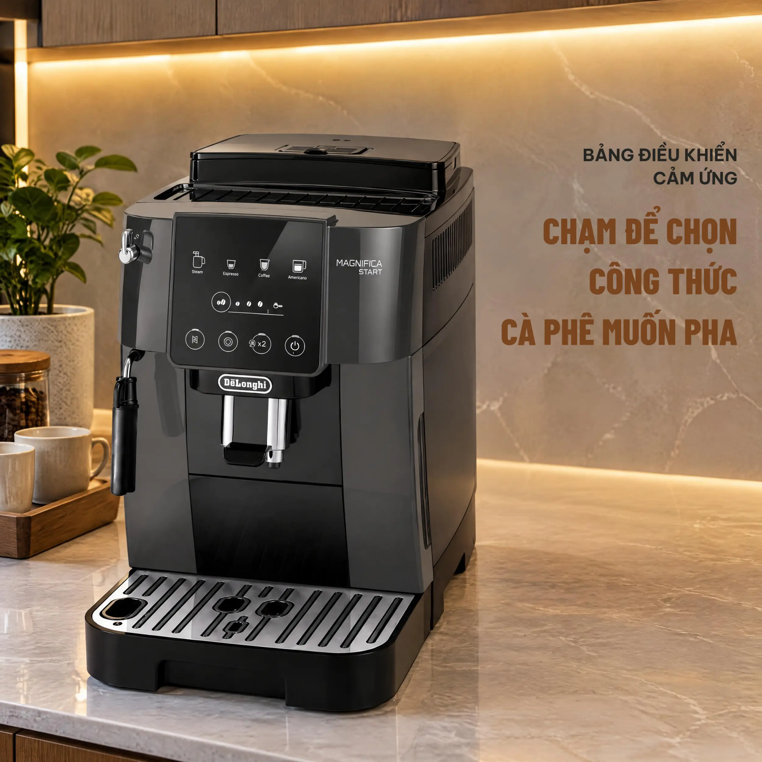 Máy pha cà phê Delonghi ECAM220.22.GB Màu Đen - Xám