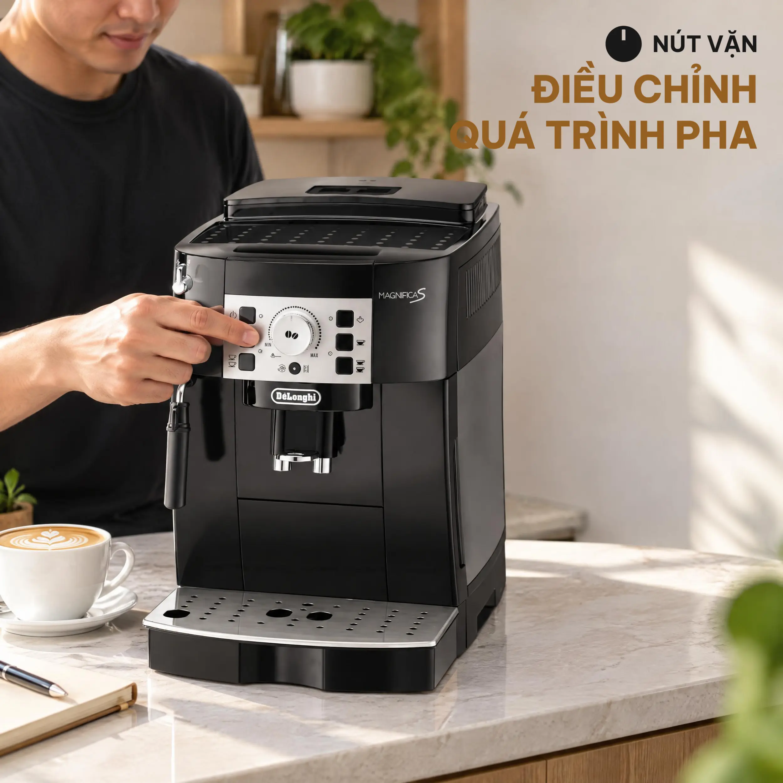 Máy pha cà phê Delonghi ECAM22.110.B Màu Đen