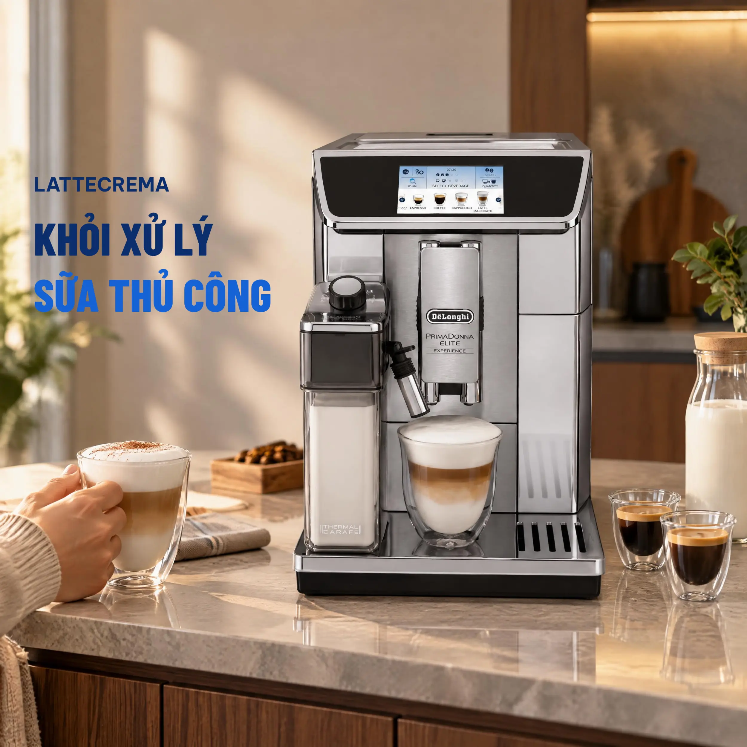 Máy pha cà phê Delonghi ECAM650.85.MS Màu Bạc