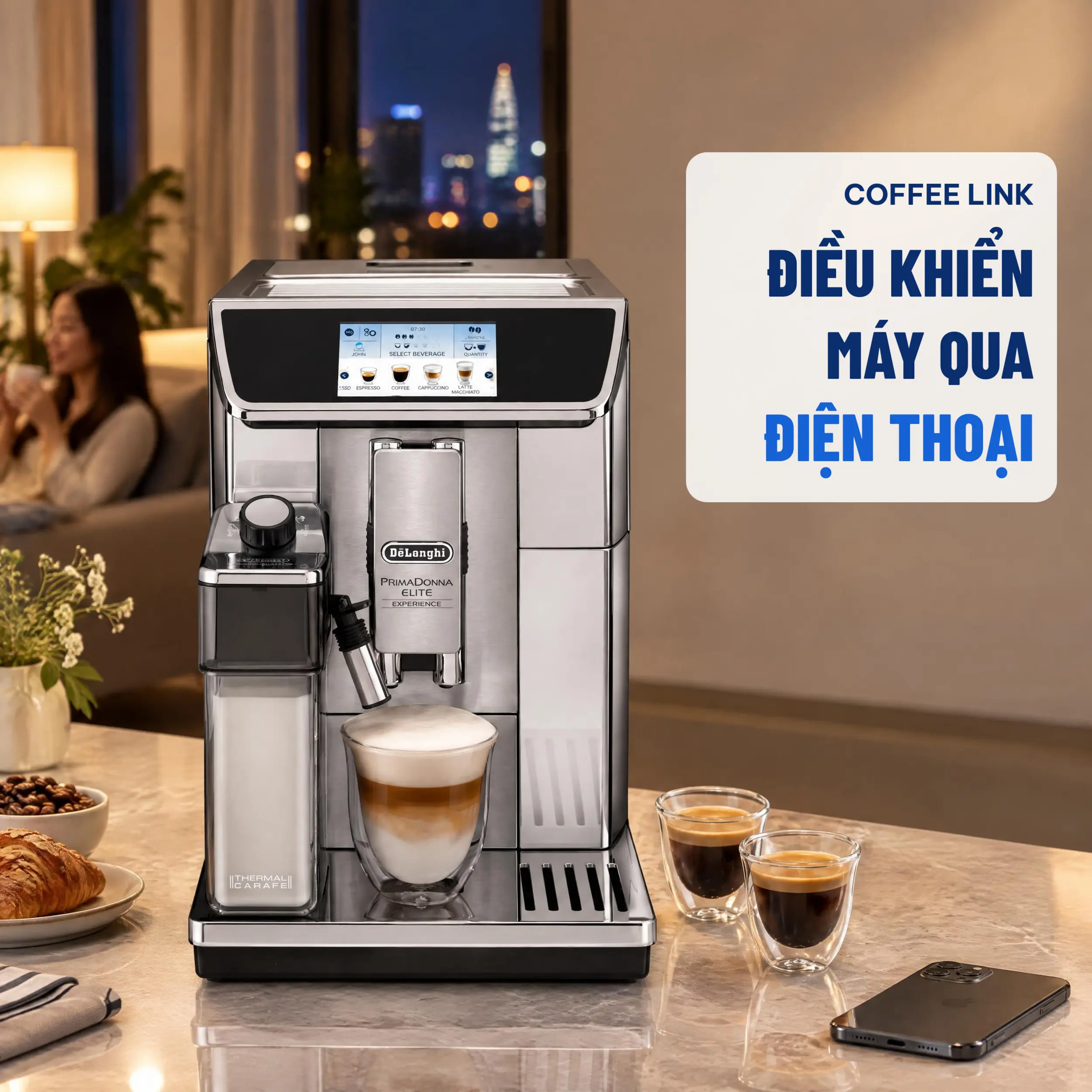 Máy pha cà phê Delonghi ECAM650.85.MS Màu Bạc