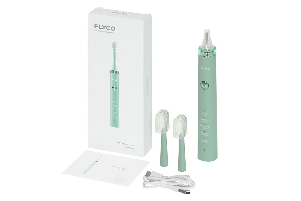 Bàn chải điện Flyco FT1701VN Màu Xanh lá