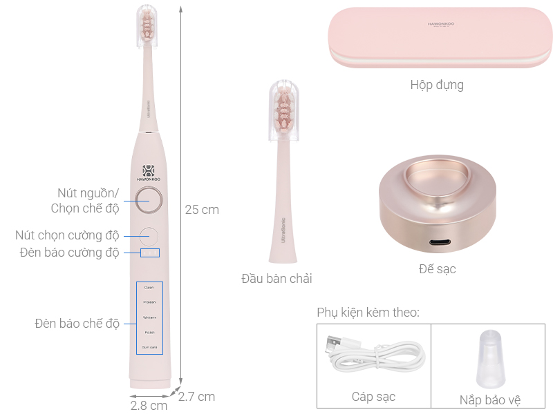Bàn chải điện Hawonkoo ETH-002-PK