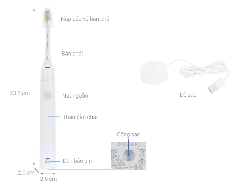 Bàn chải điện Philips Sonicare HX3641/41