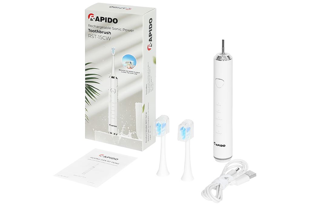 Bàn chải điện Rapido RST-15CW Màu Trắng