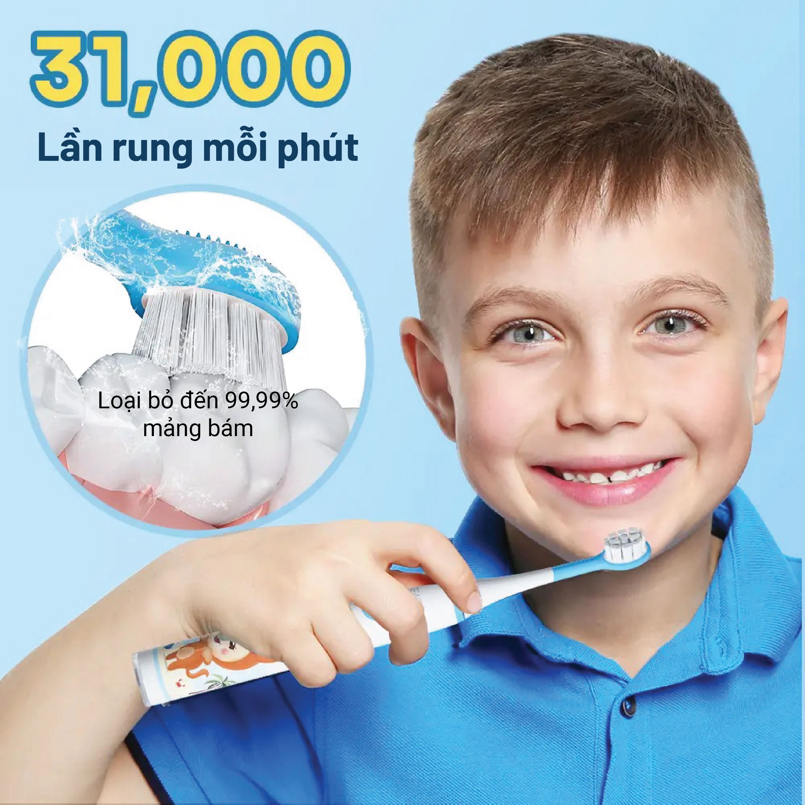 Bàn chải điện Seago SG-567-BLUE Màu Xanh