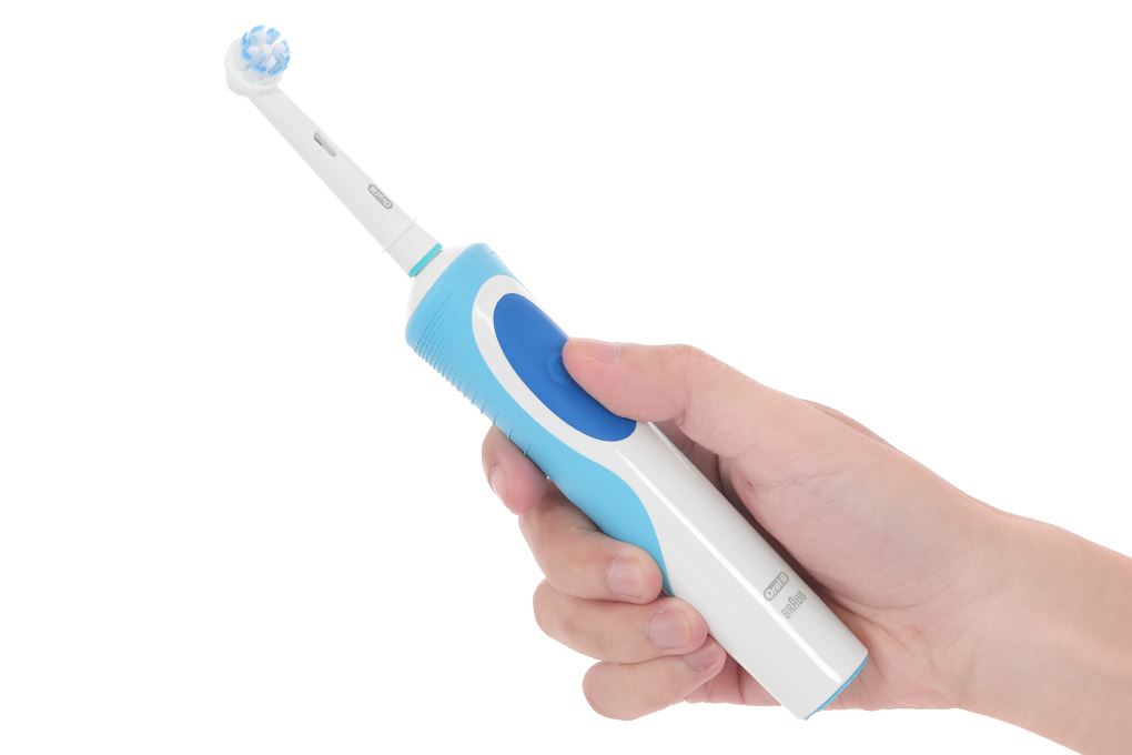 Bàn chải điện Oral-B Vitality Extra Sensitive Clean D12.513 Màu Trắng - Xanh